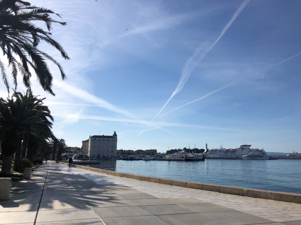 Walking the Beautiful Riva Promenade in Split
