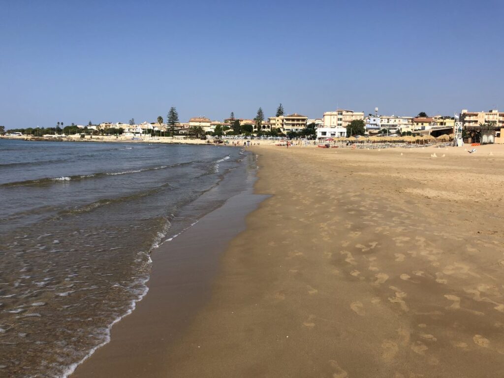 The Beautiful Beach at Marina di Modica
