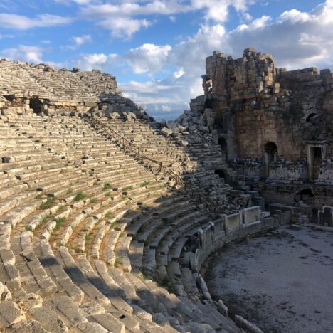 Beautiful Roman City of Perge in Turkey