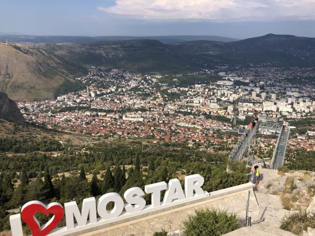 Hiking to the Fortica Skywalk in Mostar
